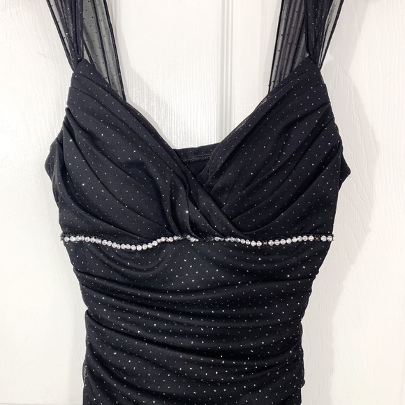 Semi Formal Rhinestone Dress - Picture 3 of 9